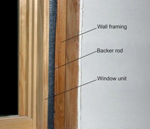 Closed-Cell Backer Rod for Air Sealing Window and Door Rough Openings
